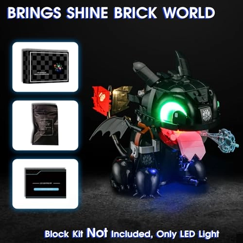 Light for LEGO 10375 How to Train Your Dragon: Toothless Set - Plastic How to Train Your Dragon: Toothless 1