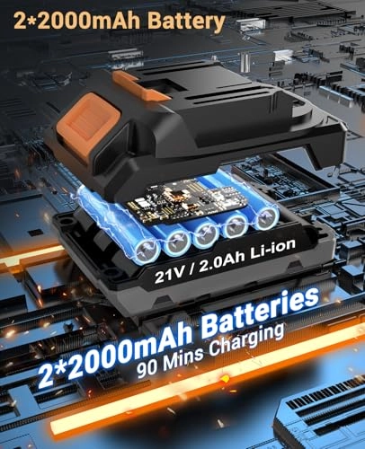 Cordless screwdriver - 2.0 Ah