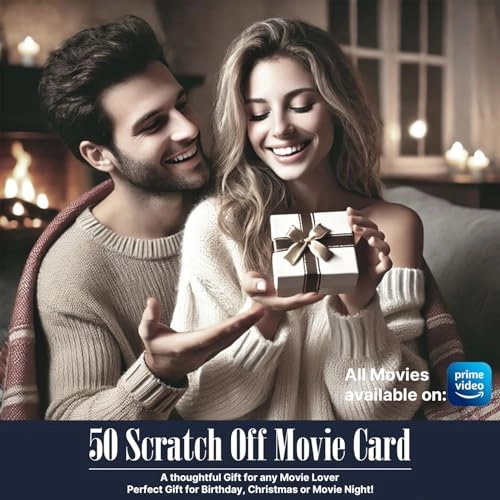 Top 50 Movie Night Scratch Off Cards - English Adult