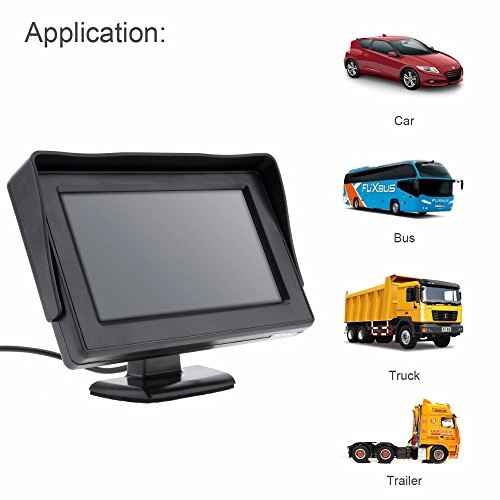 Brake Light Reversing Camera + Rear View Mirror Monitor - Night vision 628 x 586 pixels