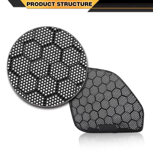 Speaker Guard Covers - Compatible with Honda GL1800/A Goldwing 2001-2005 2Pcs Black