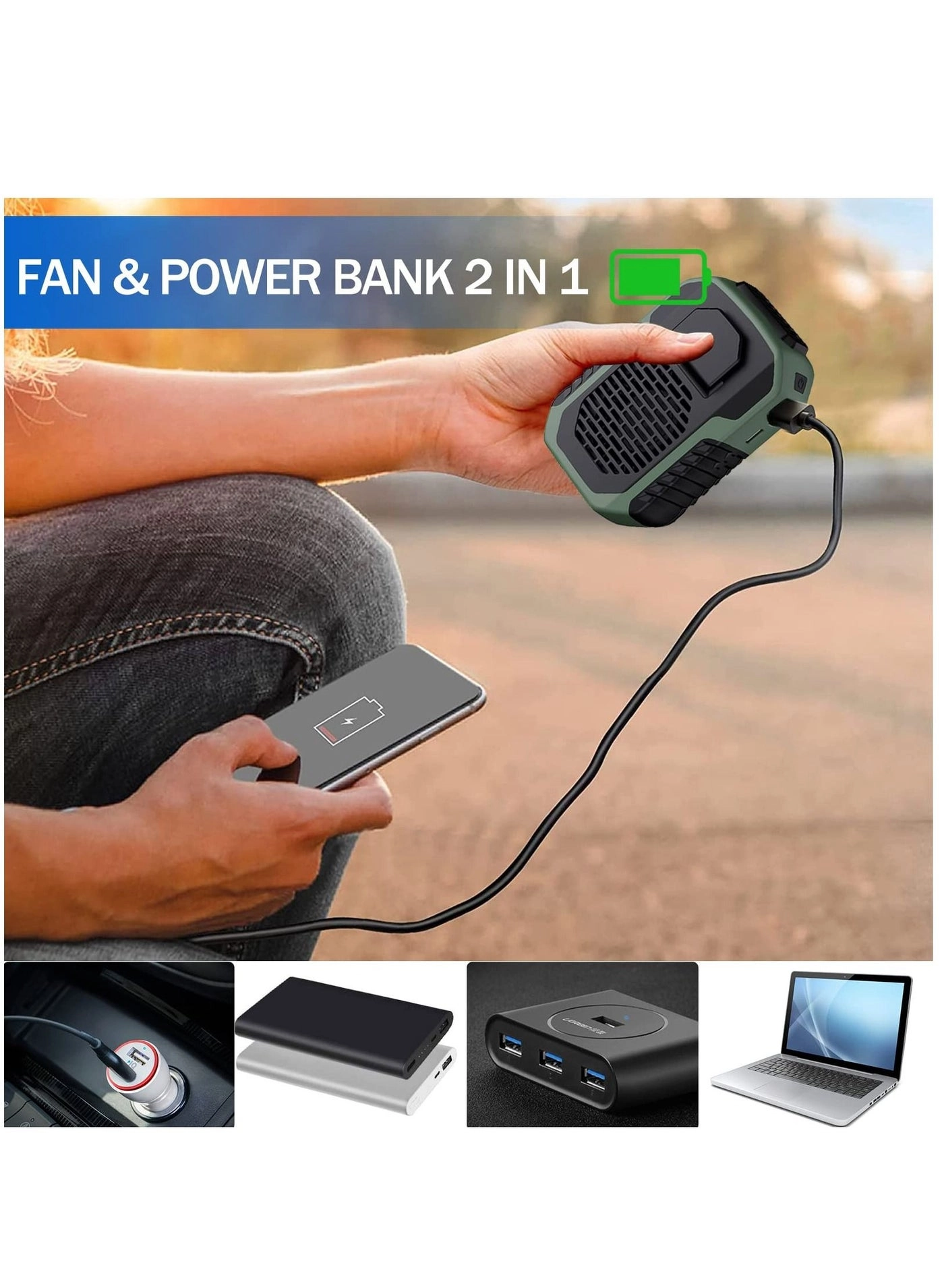 Portable Waist Clip Fan