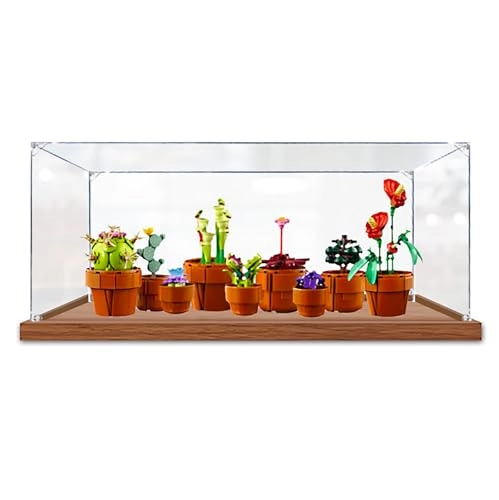 Acrylic Display Case - 15.74x7.87x7.87inches Wooden Base