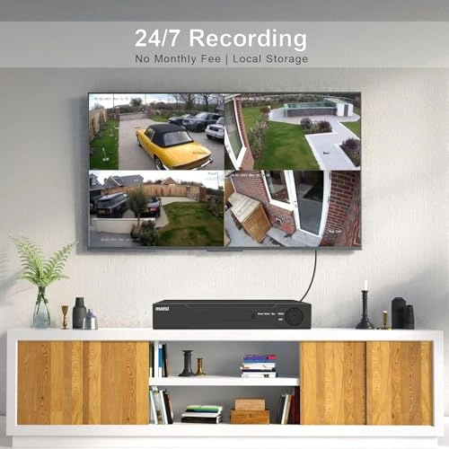 8-Channel 1080P DVR + 2MP Outdoor Camera + 1TB HDD - 6PCS 8 Channel 2MP