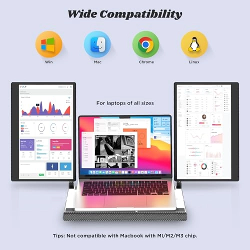 F3 Triple Screen Laptop Extender - P5 14 Inches 1920x1080