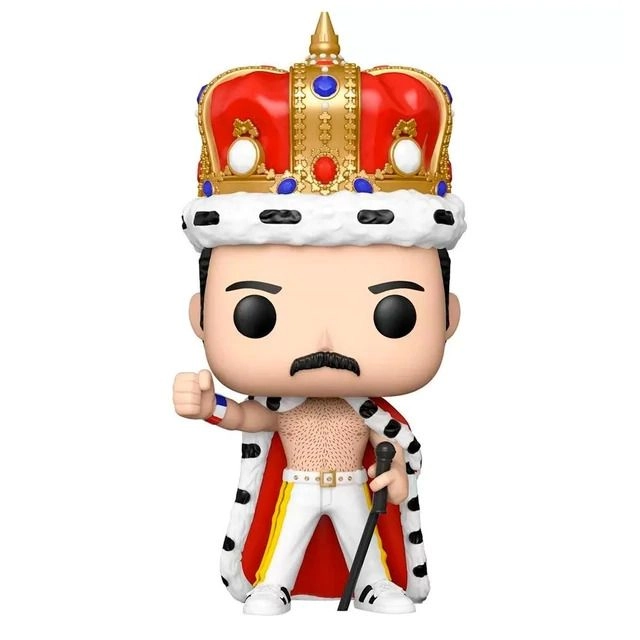 Freddie Mercury - Queen - Platinum Metallic Pop! Vinyl Figure with Enamel Pin