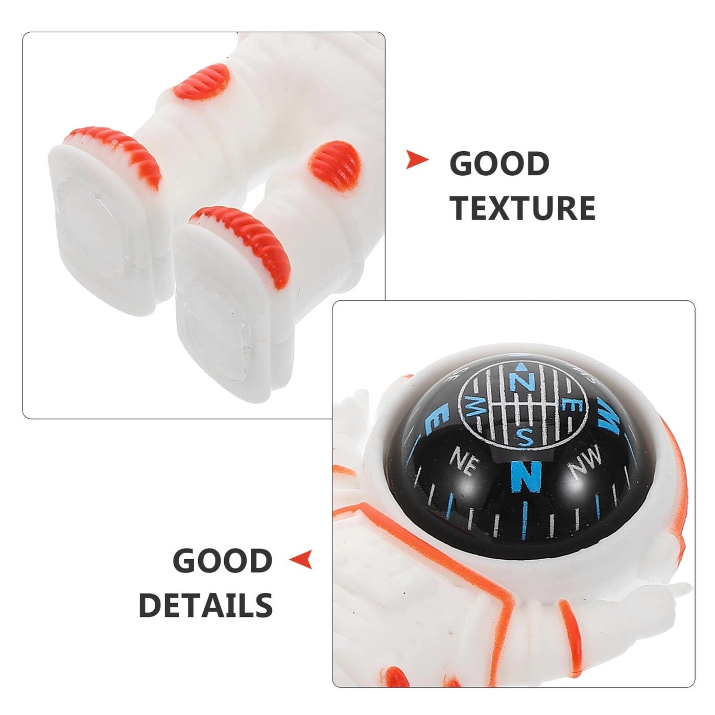 Astronaut Dashboard Compass - High Precision Orange