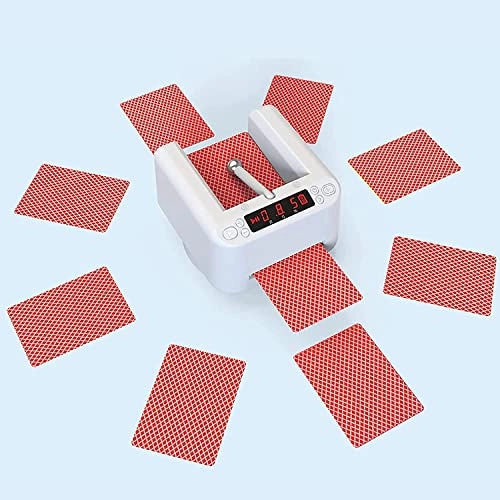 Automatic Card Dealer - 360° Rotating Touch Sensor LED Digital Display