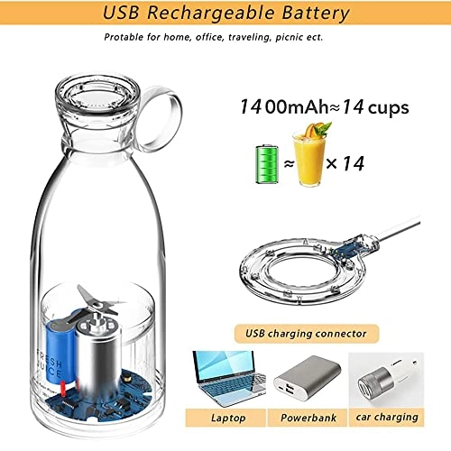 Portable Blender - USB Rechargeable Cordless Dishwasher Safe