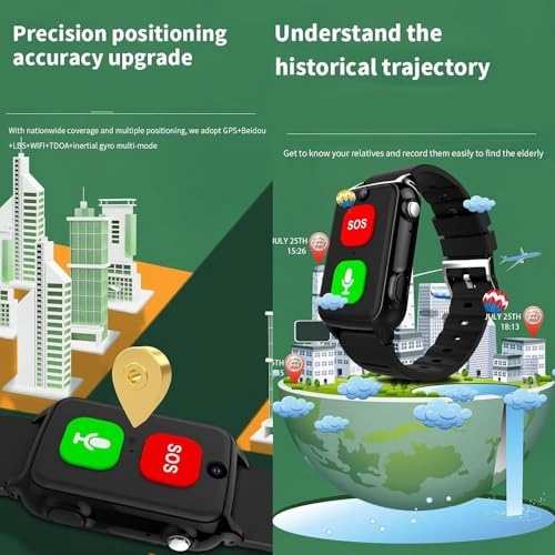 Emergency Call Bracelet - 850mAh Black Heart Rate Monitor