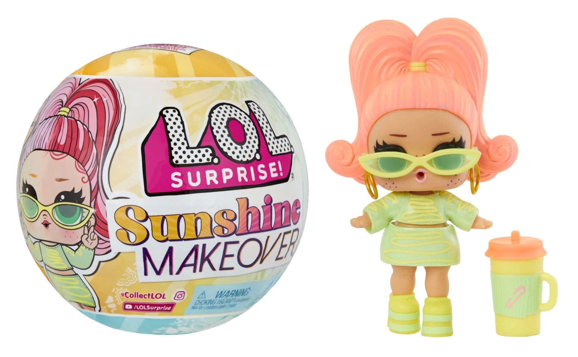 MGA Entertainment Sunshine Makeover Doll - 8 Surprises Color Change