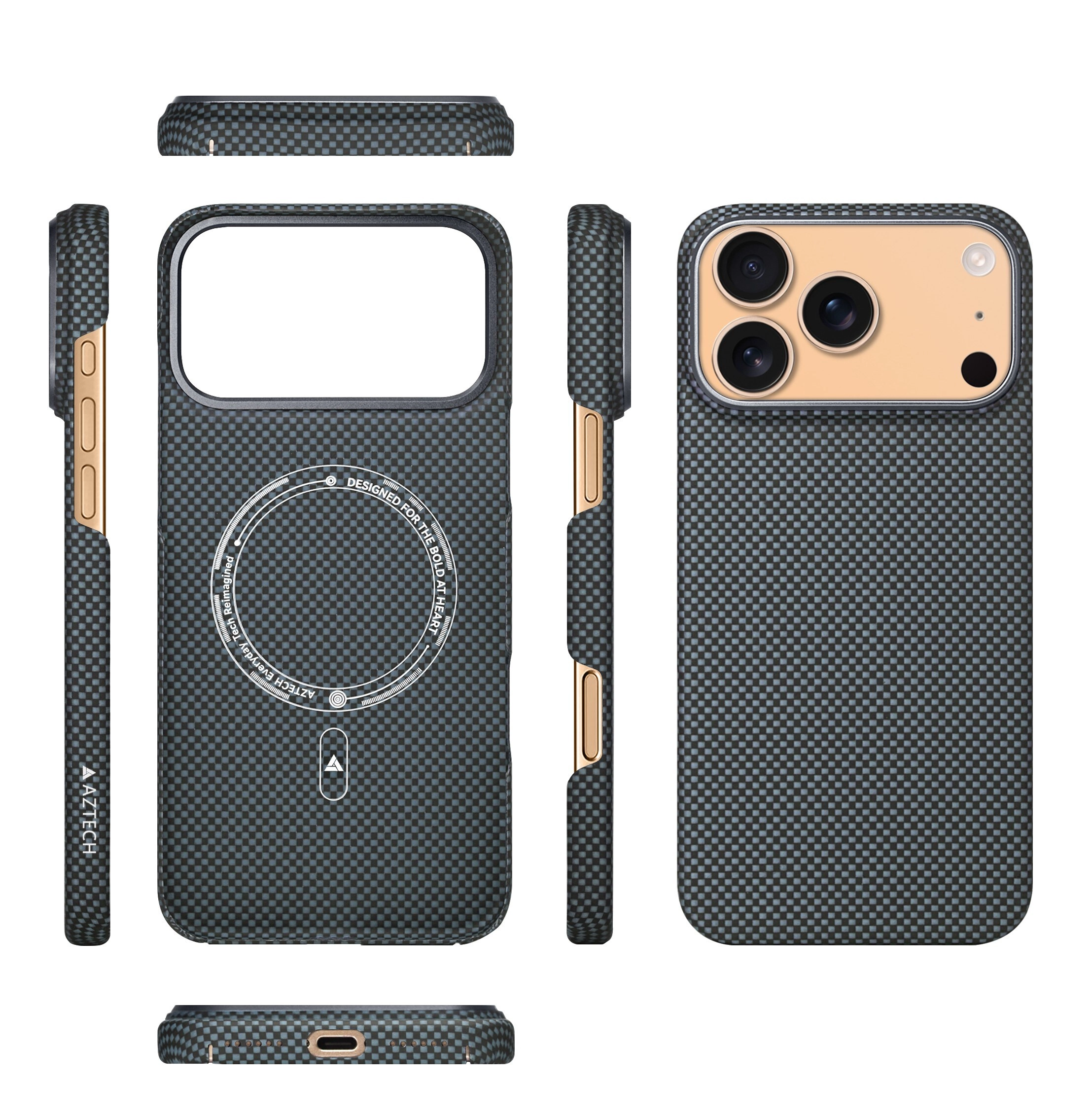 Kevlar Carbon Case with MagSafe for iPhone 17 Pro Max