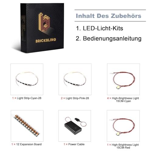 LED Light Set - 77077 Compatible Purple Battery & USB Powered