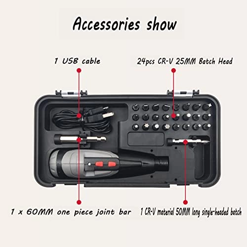 Portable One-Button Brushless Impact Lithium Electric Drill - 1200ma