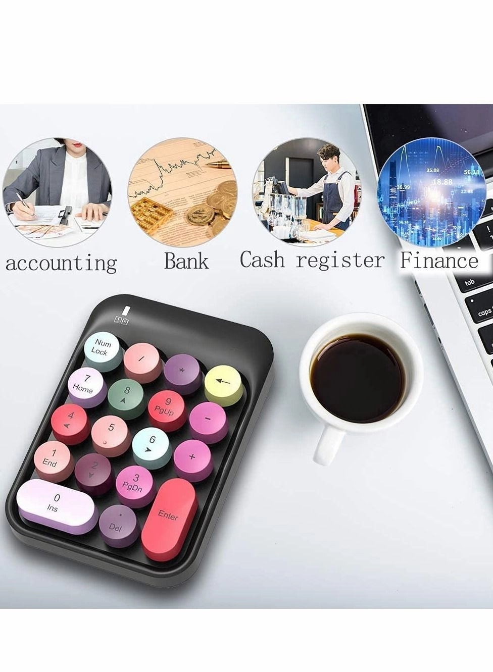 Numeric Keypad - Mechanical Wireless 18 Keys