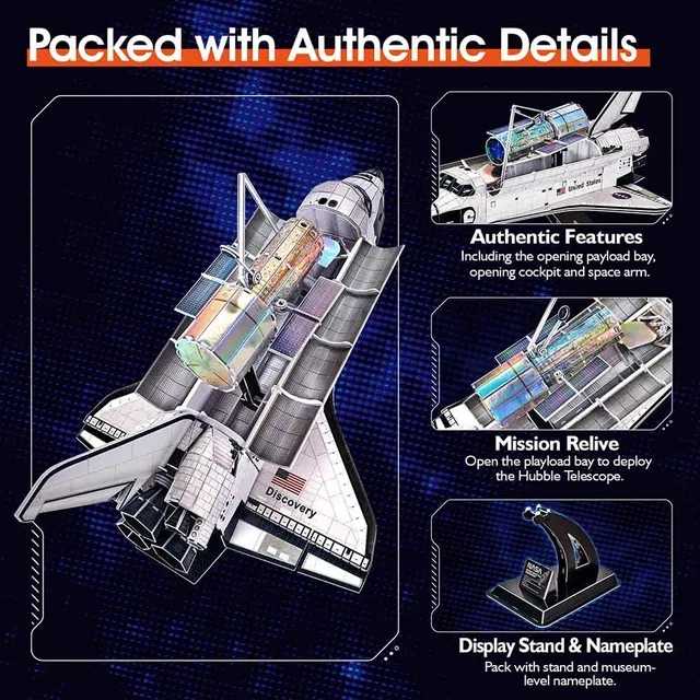 Nasa Discovery 3D Puzzle (ALGT-DS1057H) - 126 pcs