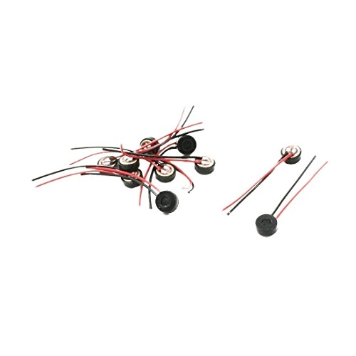 Electret Condenser Microphone 3.5mm-Mini-Jack Microphone 10 Pcs 6mm x 3.5mm 2 Wire