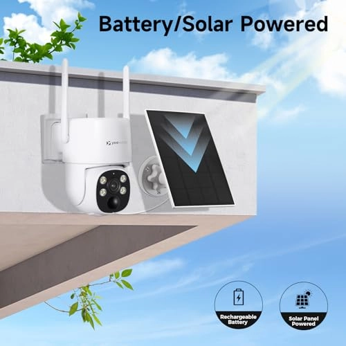 Wireless NightColor Solar Security Camera System - 4pcs 10 channels 2K