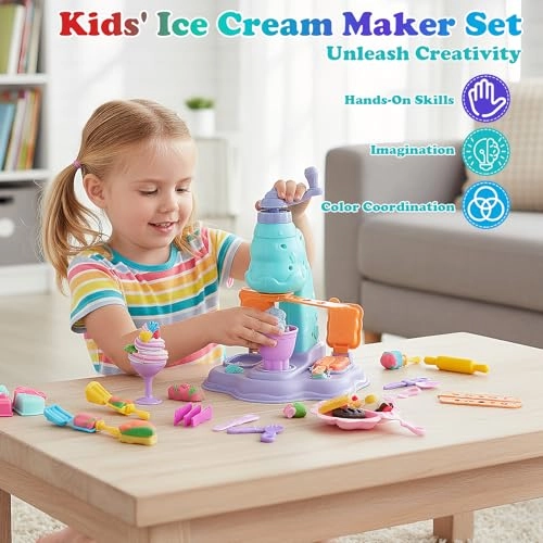 Modelling dough & tool set - 3+ years 12 colors 30 pcs