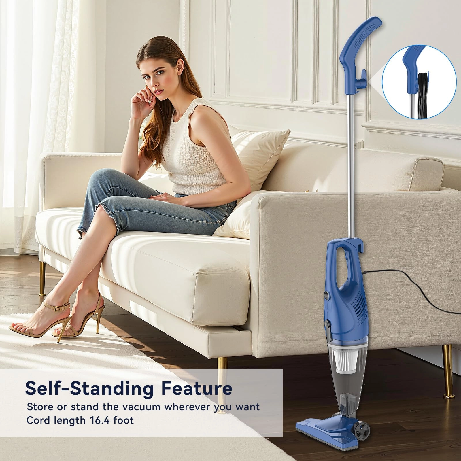 Corded Vacuum Cleaner - 12-in-1 Stick handheld