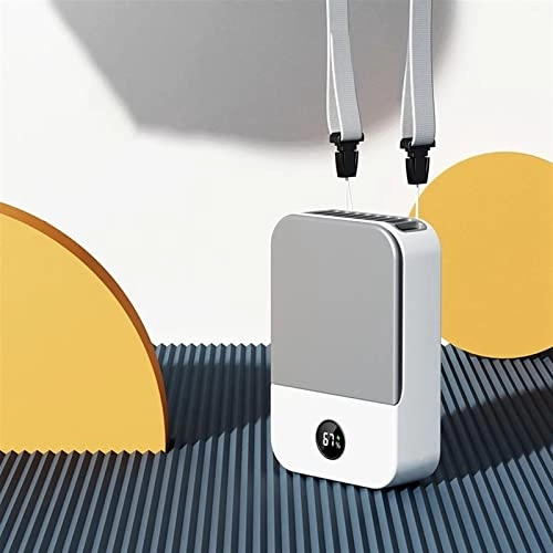 Hanging Neck Fan - Small Portable White 1-3 hours