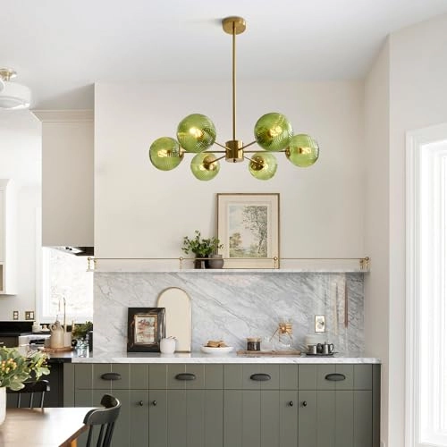 L1161 - 6-Light Green Adjustable Height