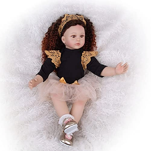 Rebirth Baby Doll - 48cm/58cm Silicone Limbs Cloth Body Panda Clothes Gift Set