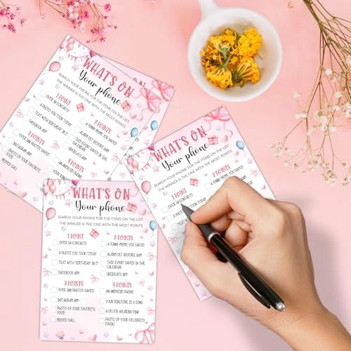 Slumber Party Game Cards - 20