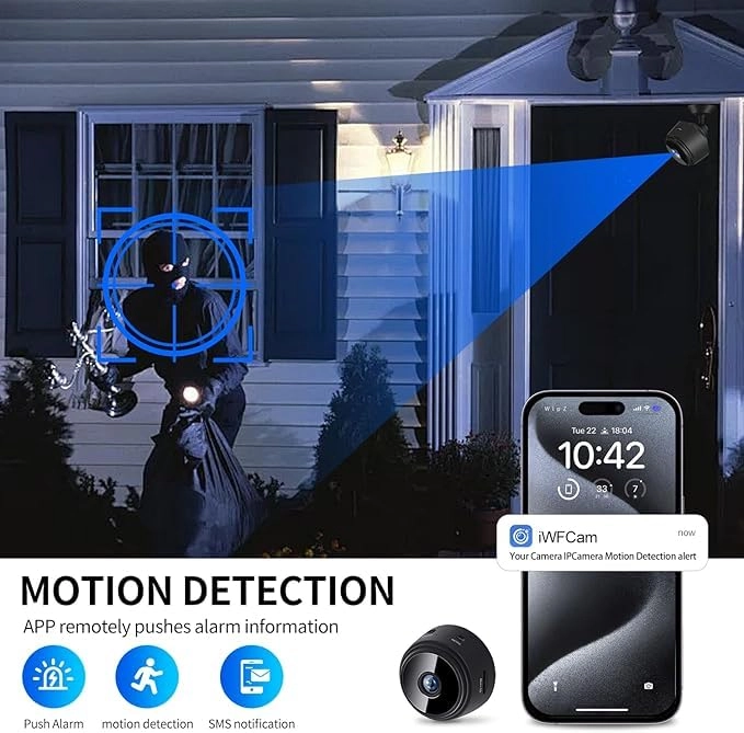 Hidden Camera - 1080P Night Vision WiFi