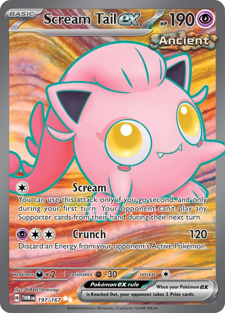 Pokémon Scream Tail ex 197/167