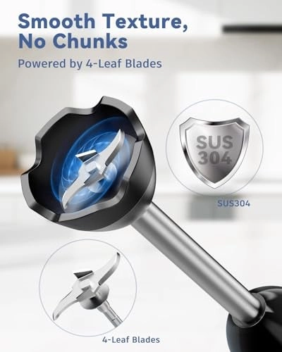 7 in 1 Immersion Blender - 500ml 800W