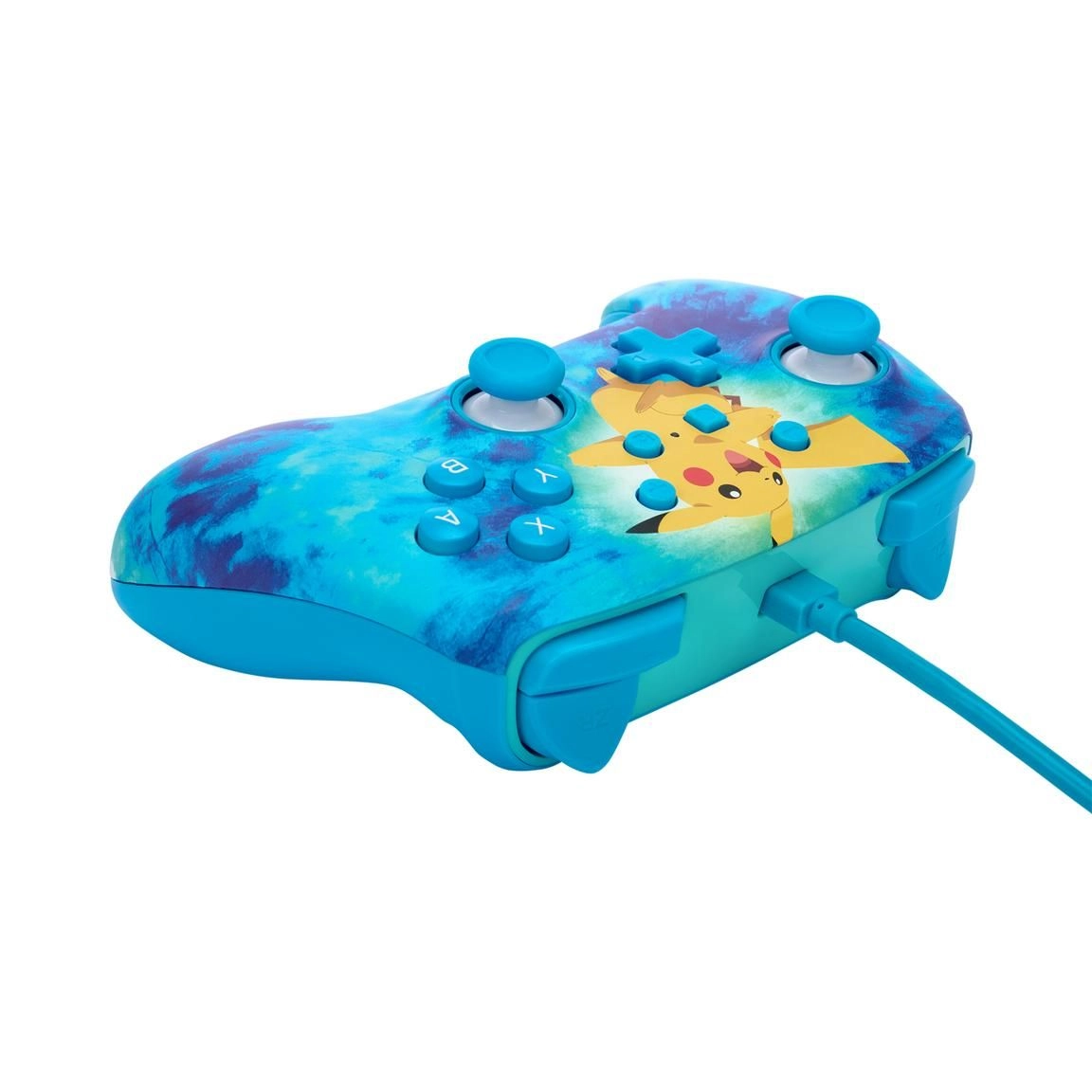 Enhanced Nintendo Switch Wired Controller - Tie Dye Pikachu Nintendo Switch
