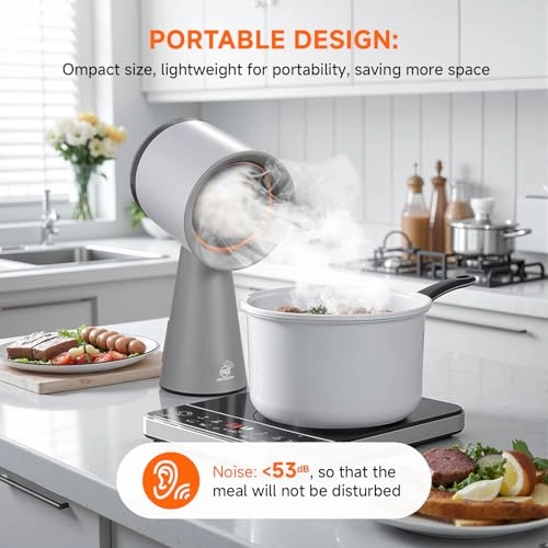 Portable Range Hood - 3 Speed Low Noise Removable Aluminum Filter