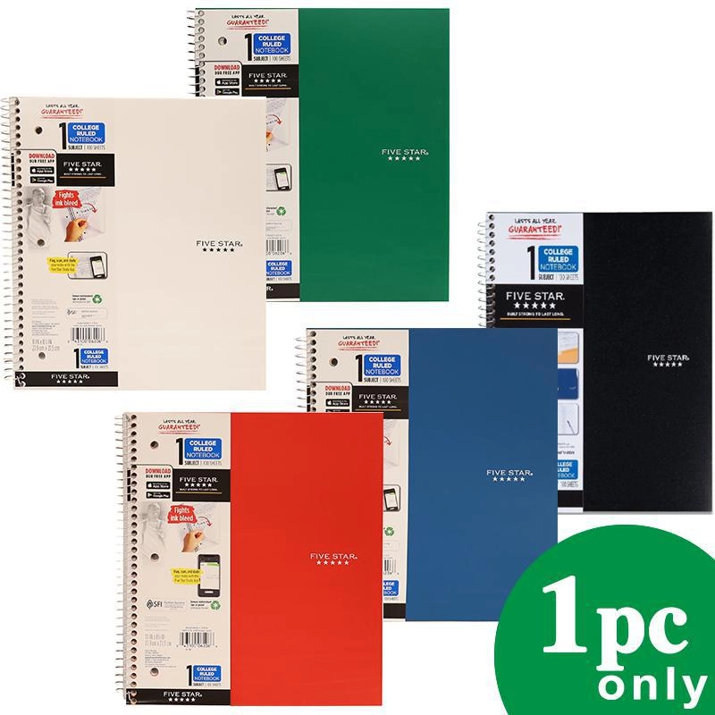 Notebook 8.5 X 11 Spiral - Grid 100 Sheets