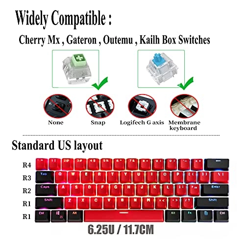 GTSP - 61 Keycaps PBT OEM