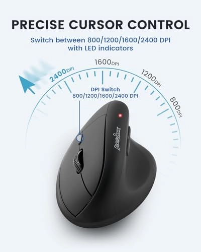 PERIMICE-713 Ergonomic Vertical Mouse - USB