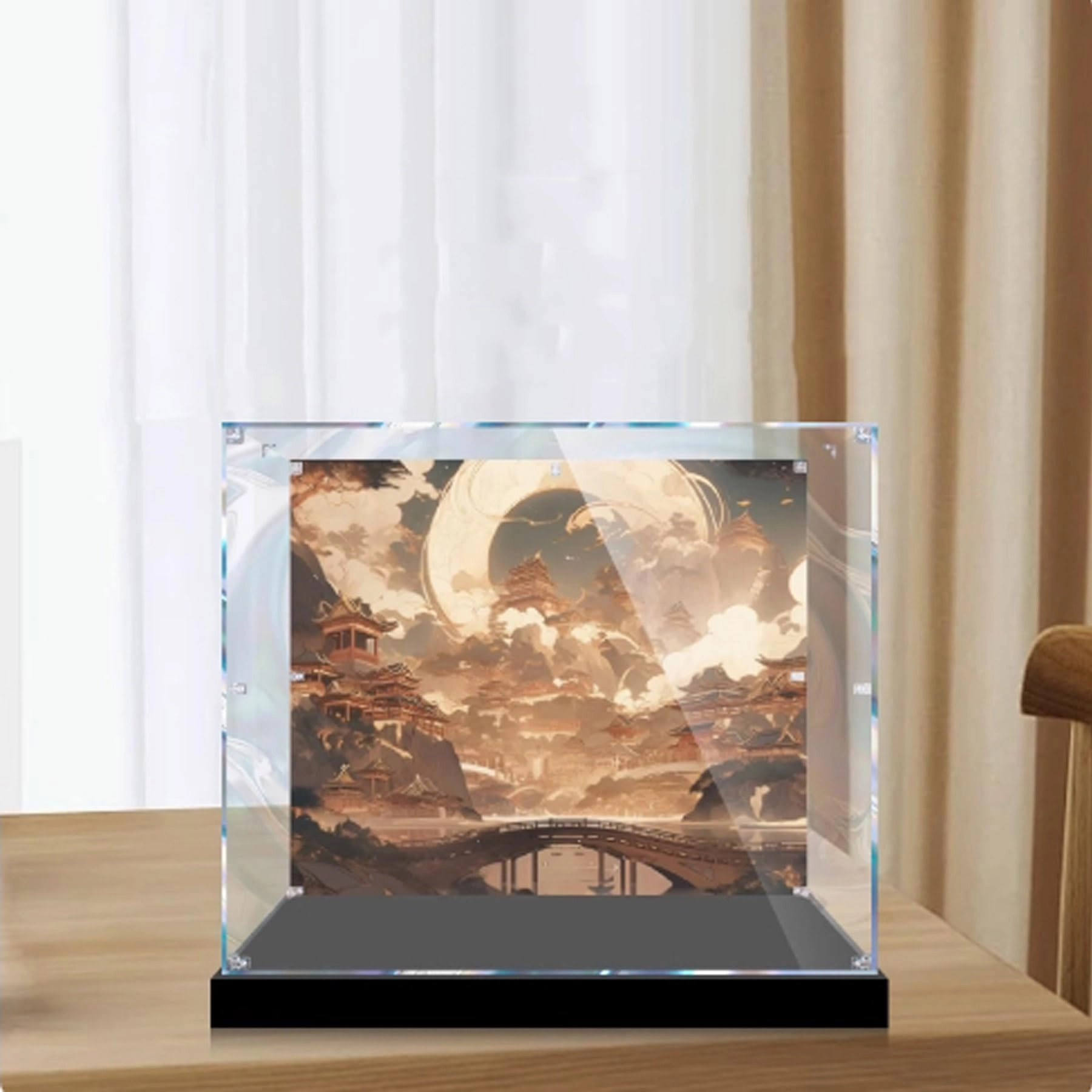 FEIRUBO Dustproof Acrylic Display Box - Compatible with Lego 70751 45 x 45 x 45 cm