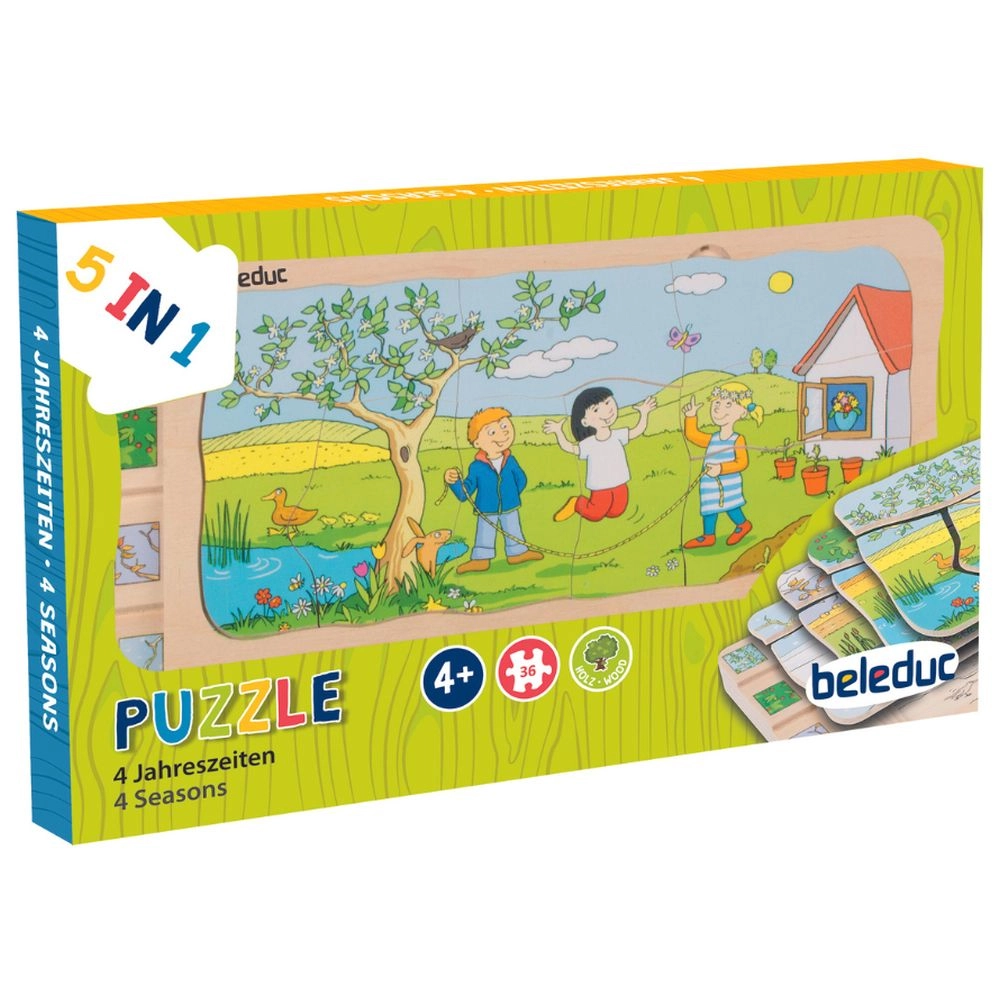Beleduc 5-In-1 Layer Puzzle - Suitable for 4 years and above 36pcs