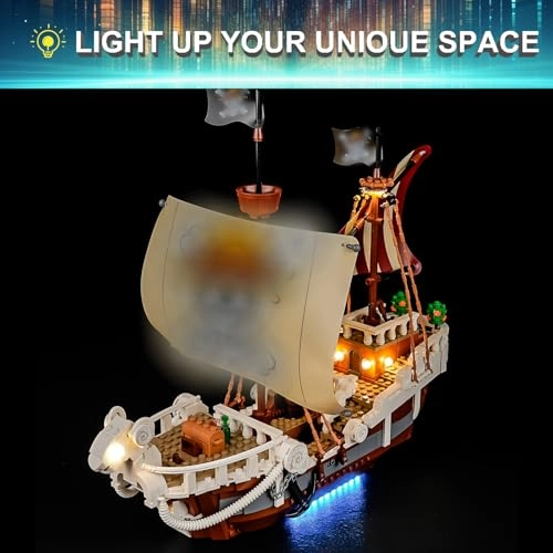 Light Kit for LEGO 75639 One Piece The Going Merry Pirate Ship Set - Plastic One Piece 1