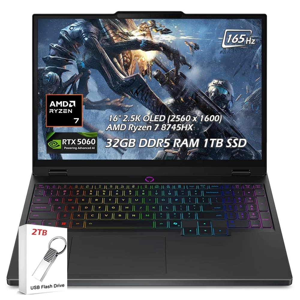 Lenovo Legion Pro 5 16ADR10 - 16'' Ryzen 7-8745HX 32GB DDR5 1TB SSD