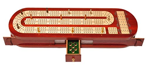 4 Track Cribbage Board - Alphabet E Shape Track Wood