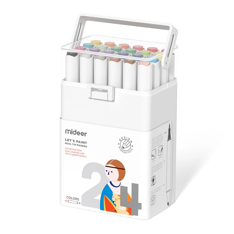 Dual Tip Markers - Multi Colour Brush & Chisel Tip