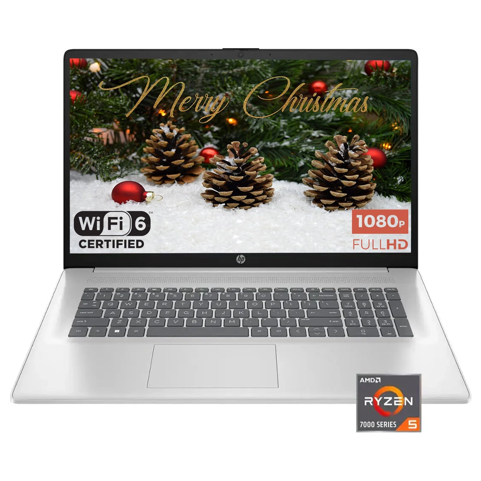 HP Laptop 17 - 17.3'' Ryzen 5 7430U 8GB DDR4 512GB SSD