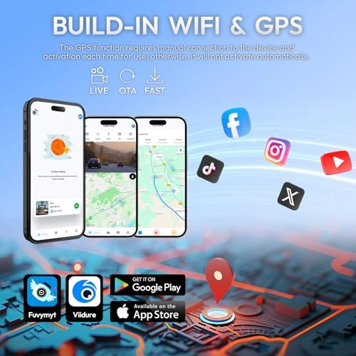 4K Dash Cam - 4K 30FPS 2160P for Toyota Tundra 2017-2021 & Sequoia 2017-2022