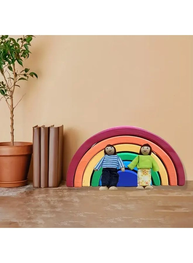 Generic Wooden Rainbow Bridge - 8 Pieces Party Birthday