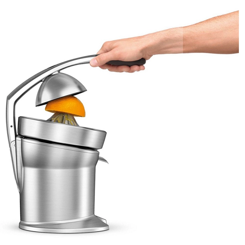 Citrus Press Pro - Brushed Stainless Steel Quadra-Fin juicing cone
