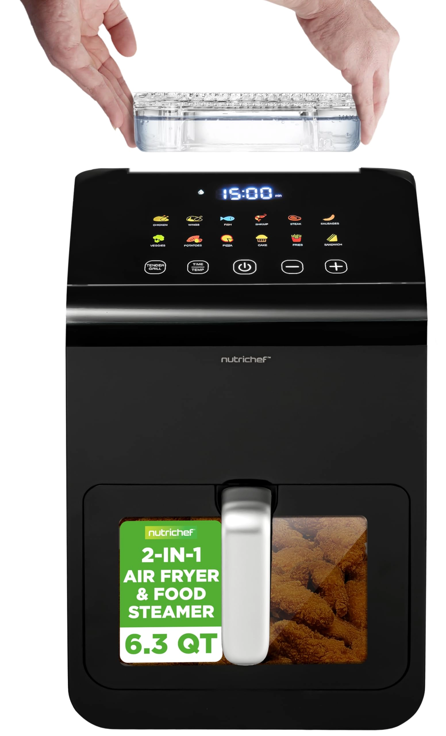 NutriChef Digital Air Fryer NCAF60T01.5