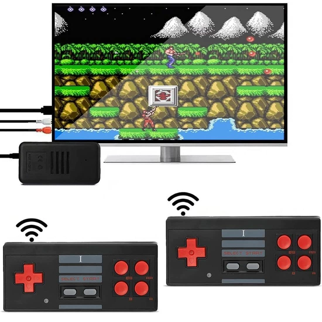 NextTech Extreme Mini Game Box 2.1 - Built-in 1700+ Games Dual Wireless ...