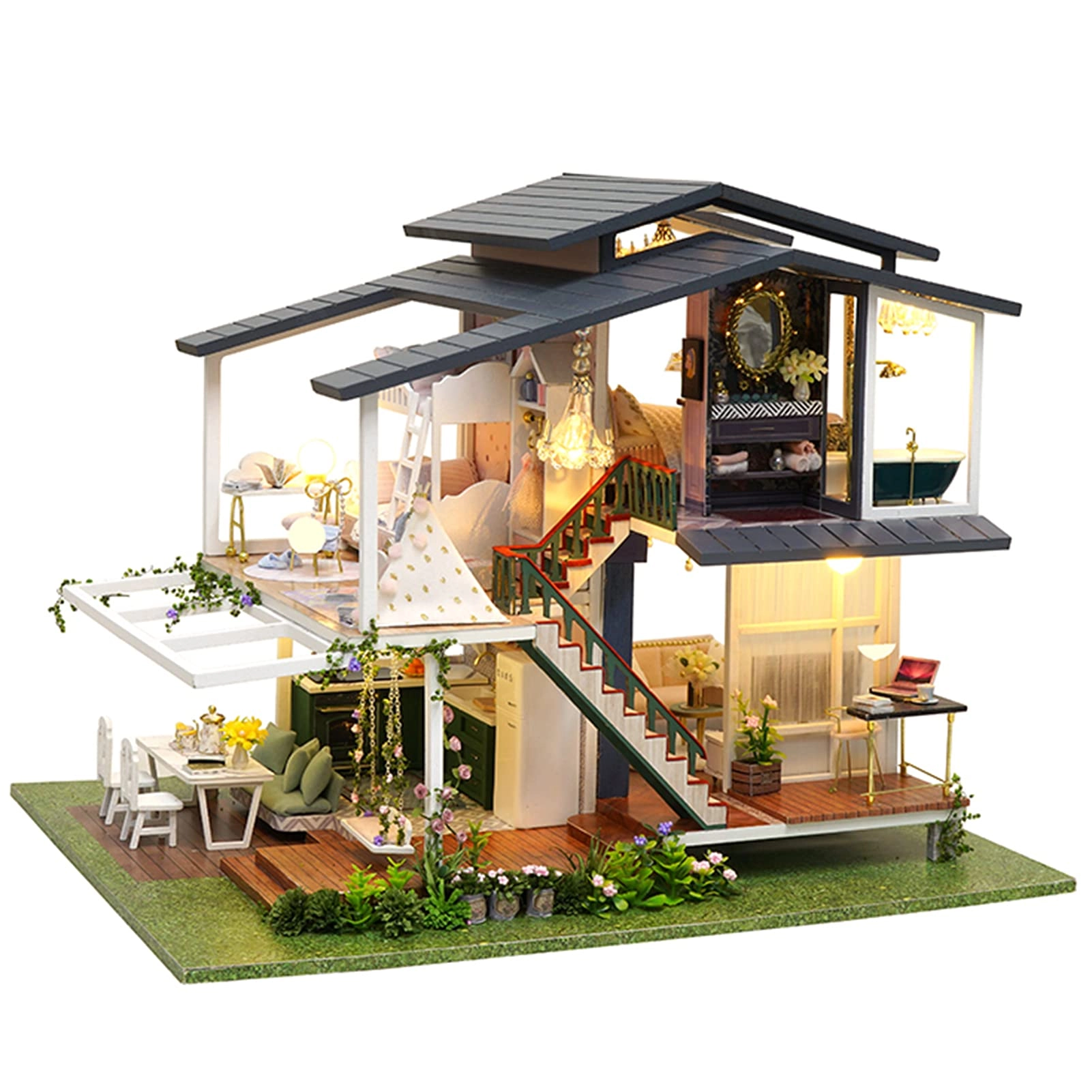 FEIP DIY Dollhouse - Modern Romantic 1:24