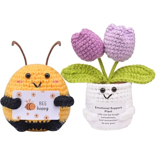 Pocket Hug Bee 8.5 cm + Sunflowers Lucky Charm 15 cm